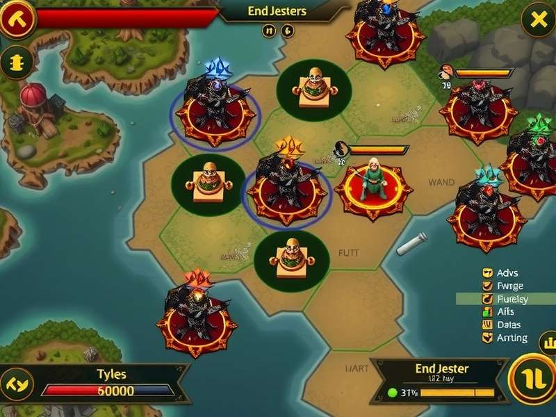 Jain Jesters end-game territory control map